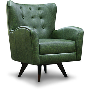 SoHo Living Harlow Leather Swivel Chair