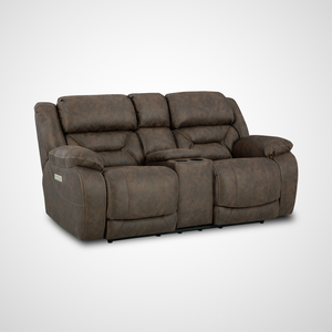 Skywalker Triple Power Zero Gravity Loveseat - Walnut