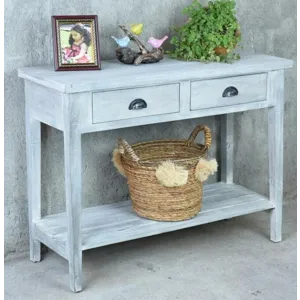 Hall Console - Stone Wall Finish