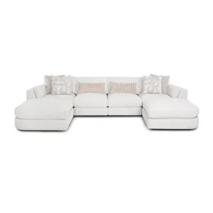Bombay 5 PC Sectional - Fluffy Riverrock