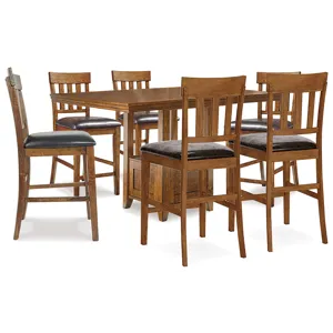 Ralene Counter Height Dining Table and 6 Barstools