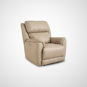 Tuscany Triple Power Zero Gravity Leather Recliner - Stonewash