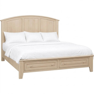 Carson Arched Panel King Storage Footboard Bed