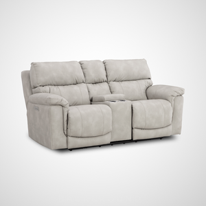 Cosmo Triple Power Zero Gravity Loveseat - Taupe