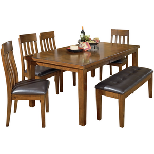 Ralene Dining Table and 4 Chairs and Bench