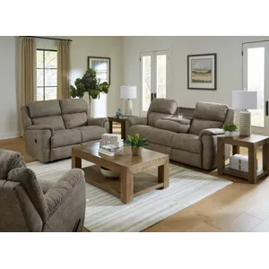 Milan Manual Recliner - Tan+
