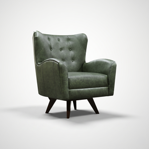 SoHo Living Harlow Leather Swivel Chair