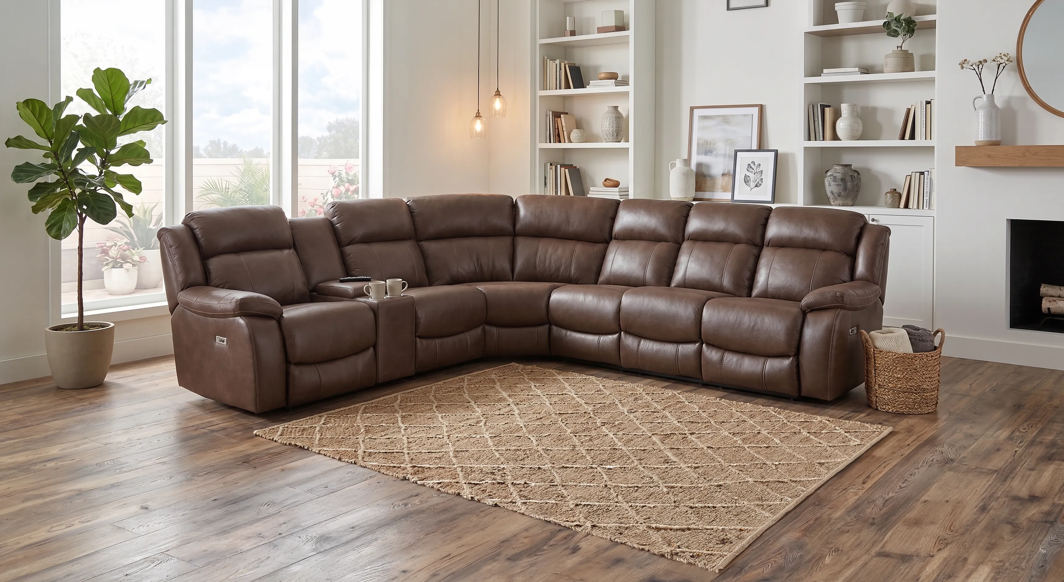 Rubix 7 Pc. Power Reclining Sectional 10176 by HomeStretch at