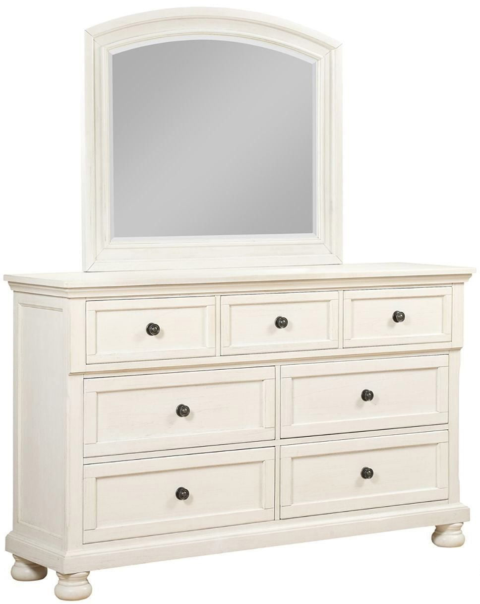 Stella White Dresser & Mirror P234371 by Avalon Furniture at Kloss