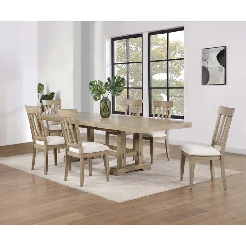 Napa 7-Piece Dining Set, Sand