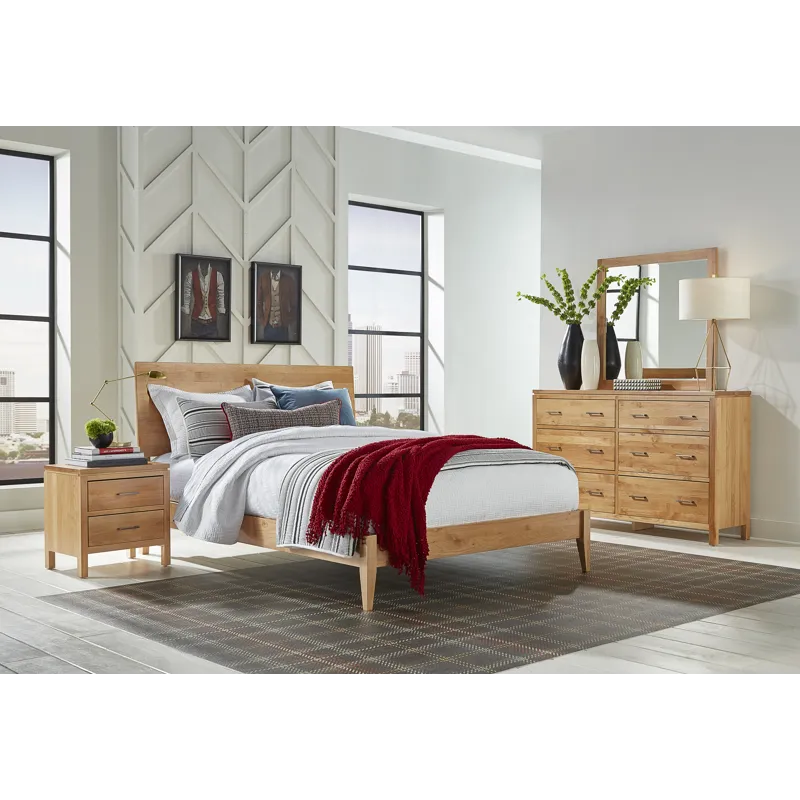 2 West Queen Modern Platform Bed