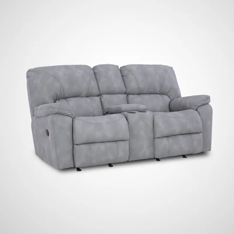 Rhino Manual Loveseat Shown in Grey Color