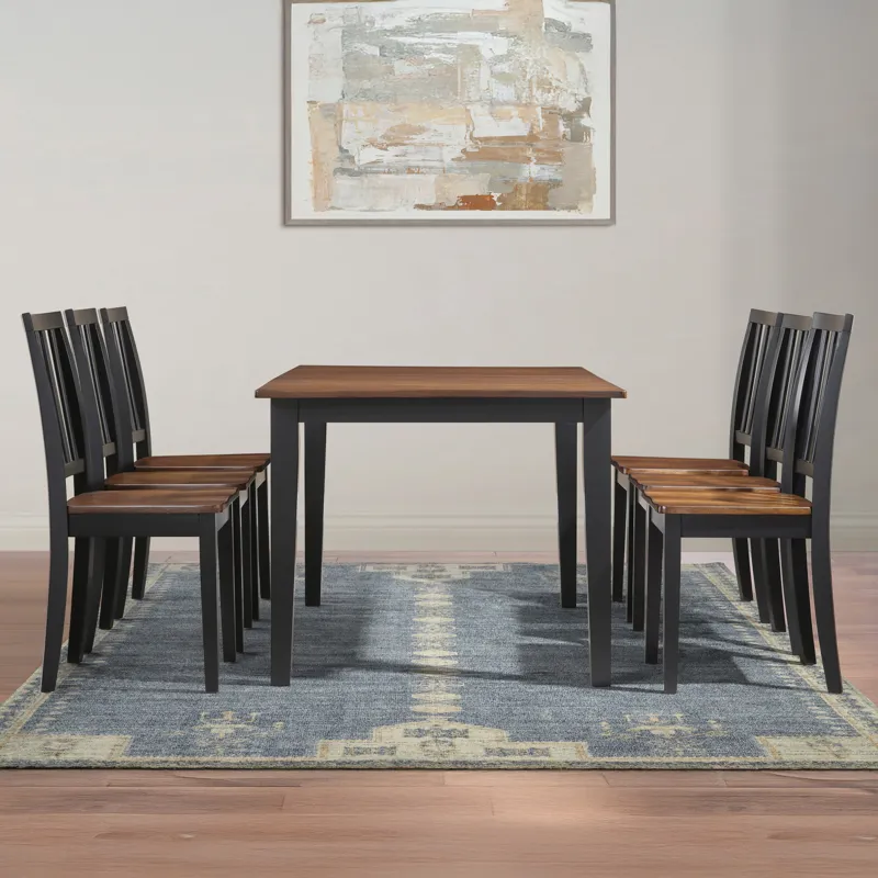Joplin 7pc Dining Set W 6 Chairs