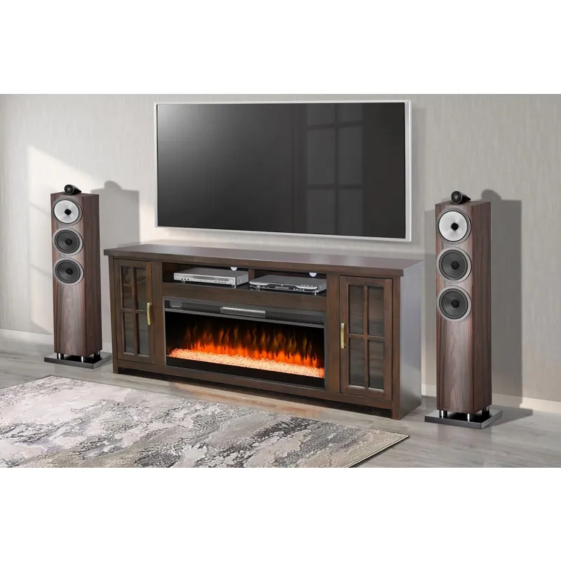 Americana Media Console w/ Fireplace Option