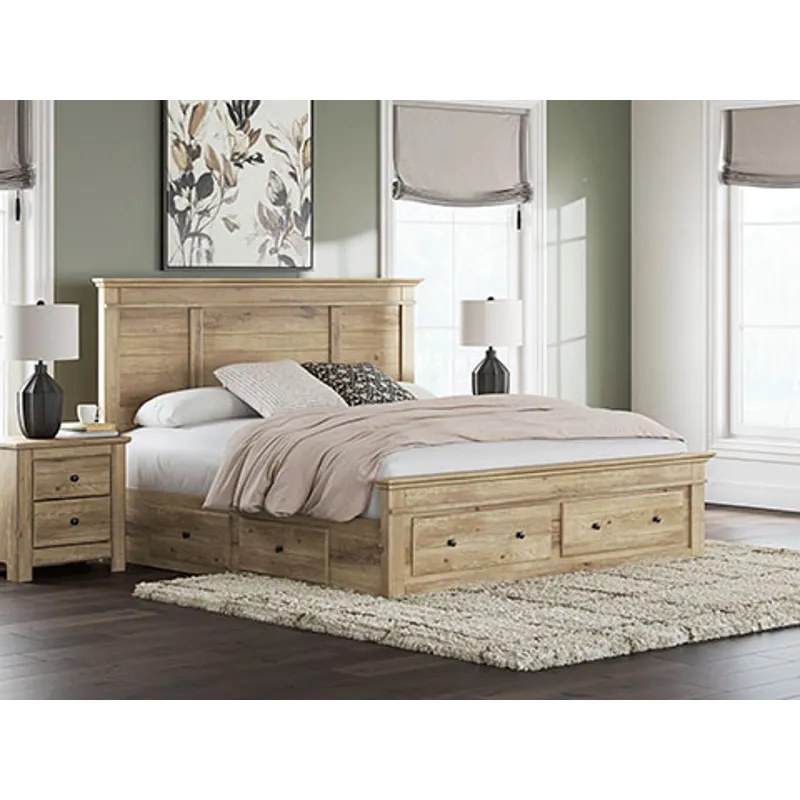 Makidern King Panel Storage Bed