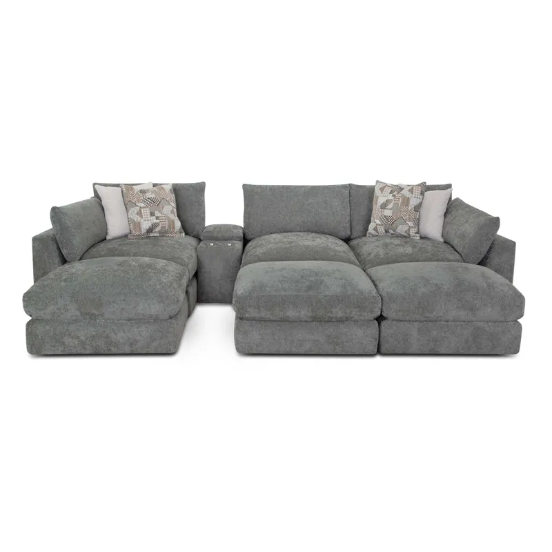 Dreamscape 5 PC Sectional - Linwood Green Bay