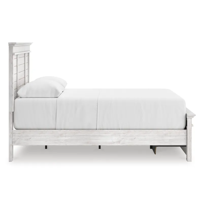 Makidern Full Panel Storage Bed