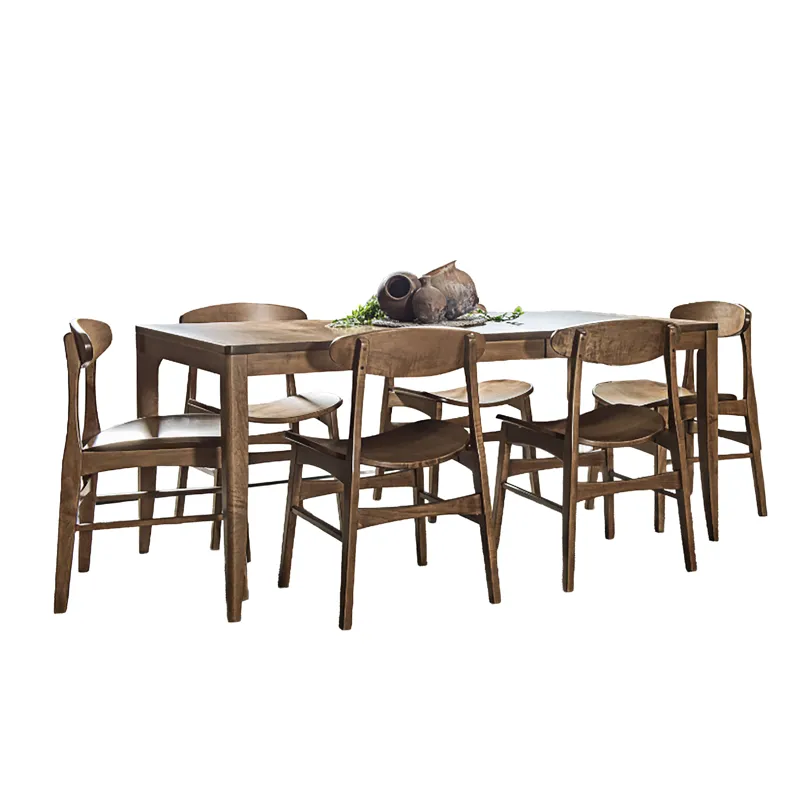 Mid-Century Modern 7 PC Dining Set