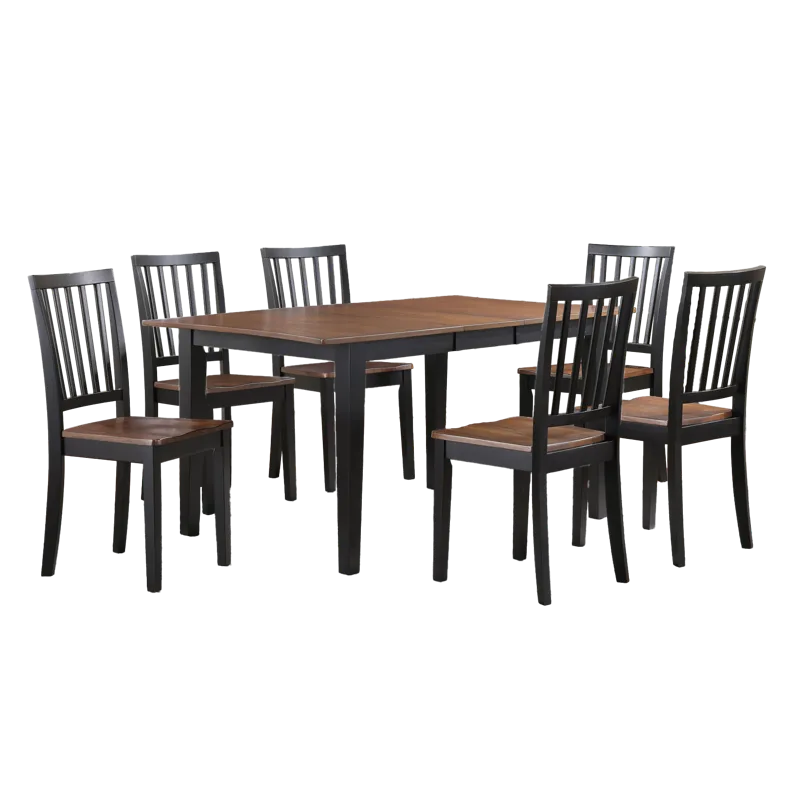 Joplin 7pc Dining Set W 6 Chairs