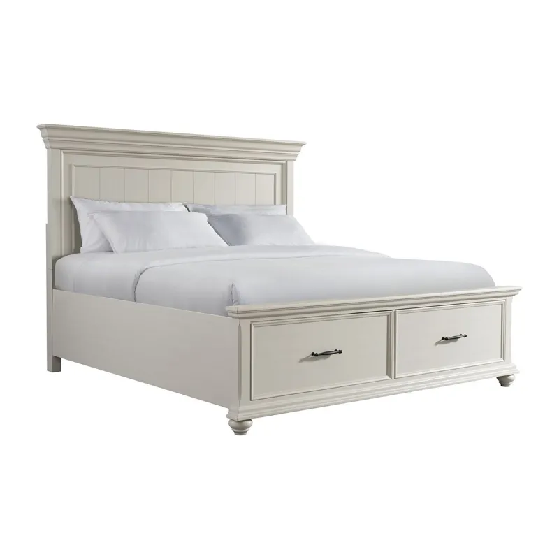 Slater 3 PC King Bedroom Set in Antique White