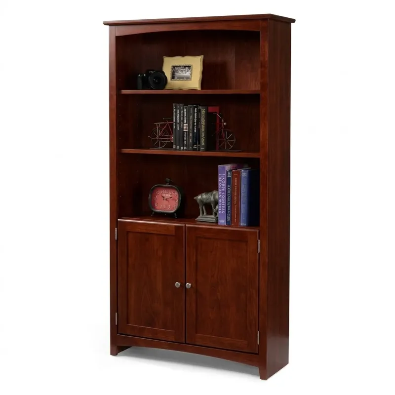 Alder Bookcase 30 x 72 - Doors