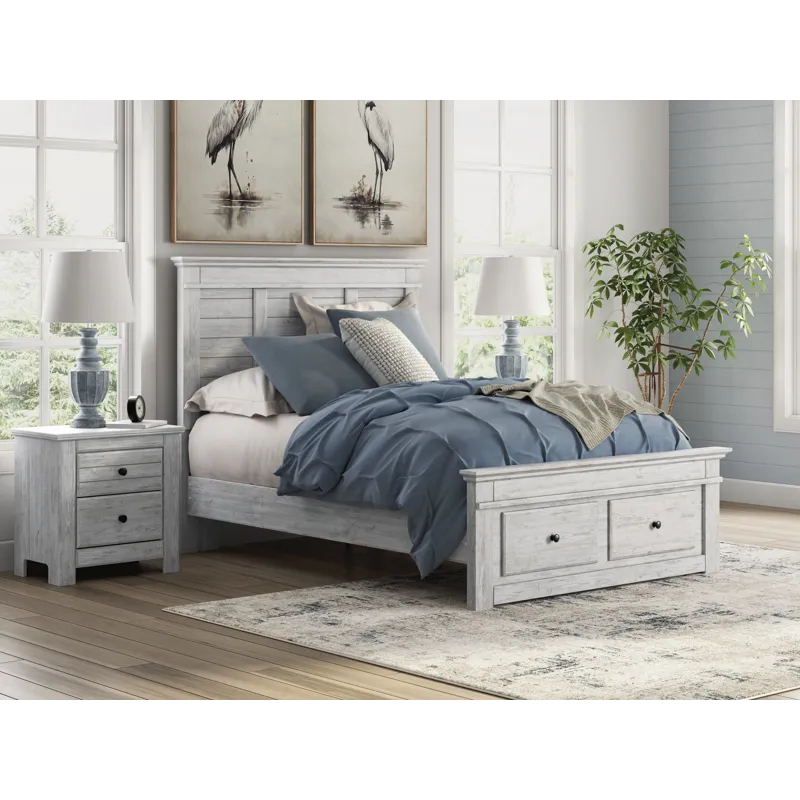 Makidern Full Panel Storage Bed