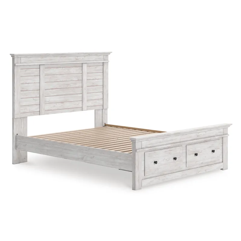 Makidern Full Panel Storage Bed