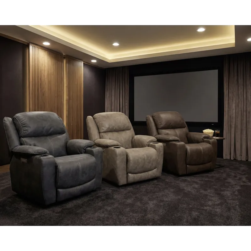 Arthur Home Theater Power Recliner - Fog