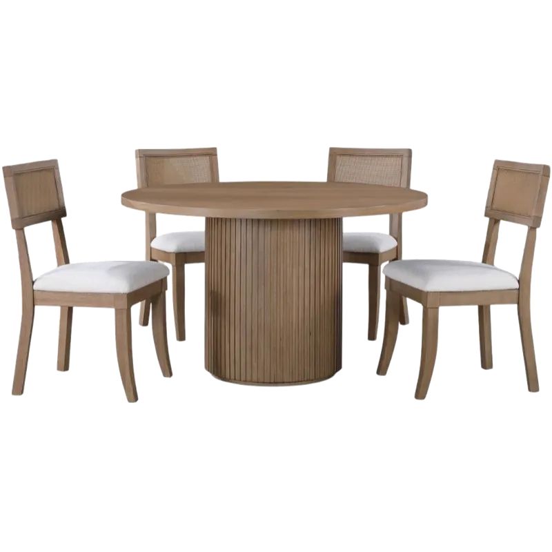 Colvin 5-Piece Set, 52" Round Table
