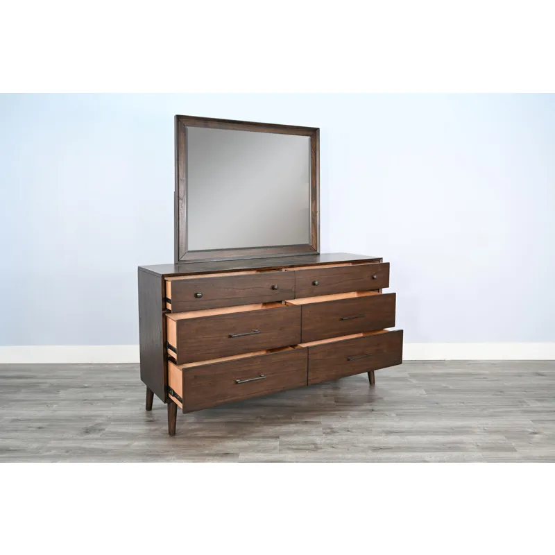 American Modern 6 Drawer Dresser