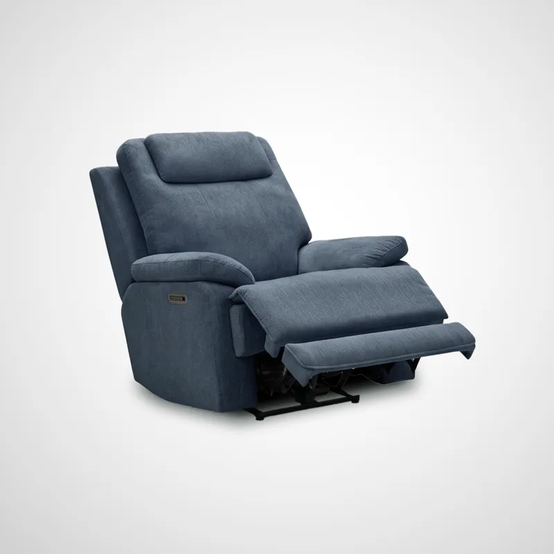 Russell Triple Power Recliner - Indigo