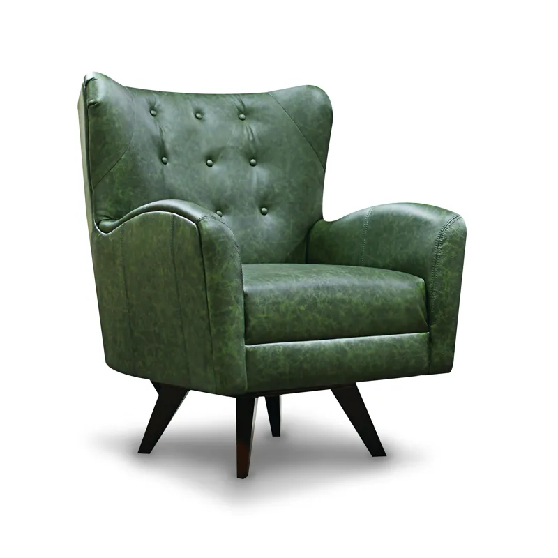 SoHo Living Harlow Leather Swivel Chair