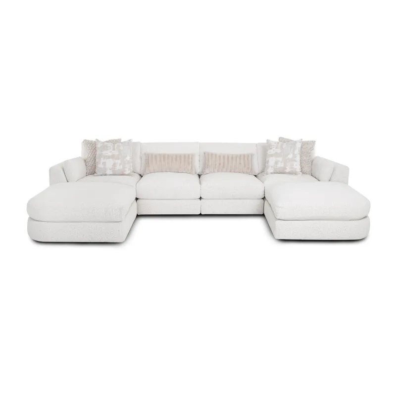 Bombay 5 PC Sectional - Fluffy Riverrock
