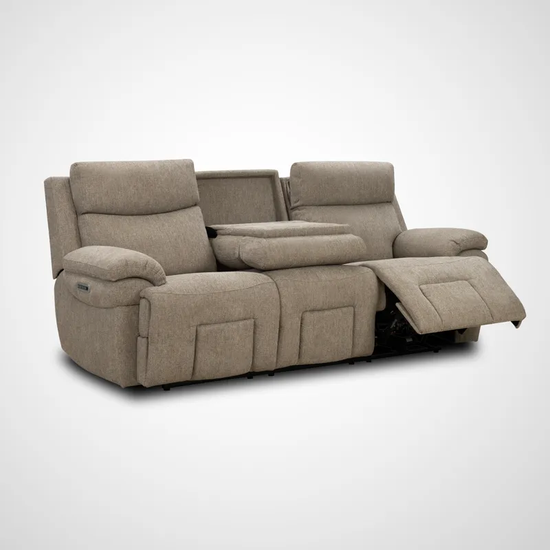 Main Street Power Reclining Sofa - Muslin