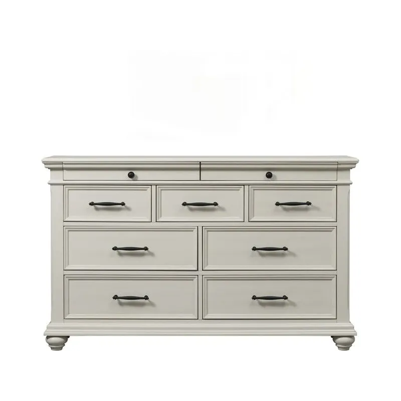 Slater 3 PC King Bedroom Set in Antique White