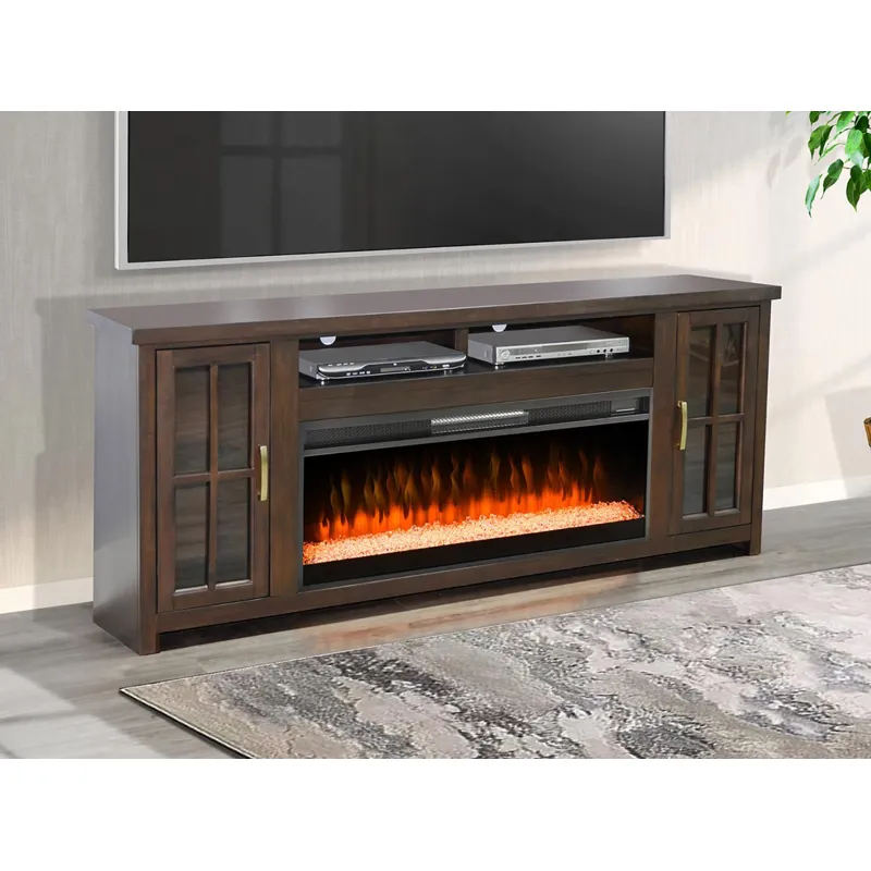 Americana Media Console w/ Fireplace Option