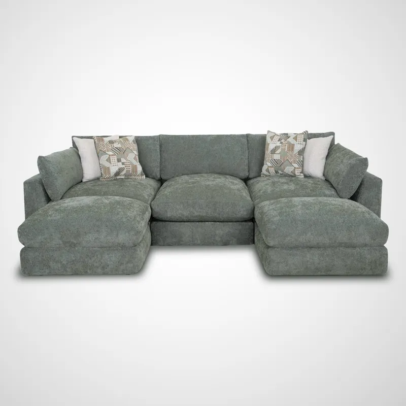 Dreamscape 5 PC Sectional - Linwood Green Bay