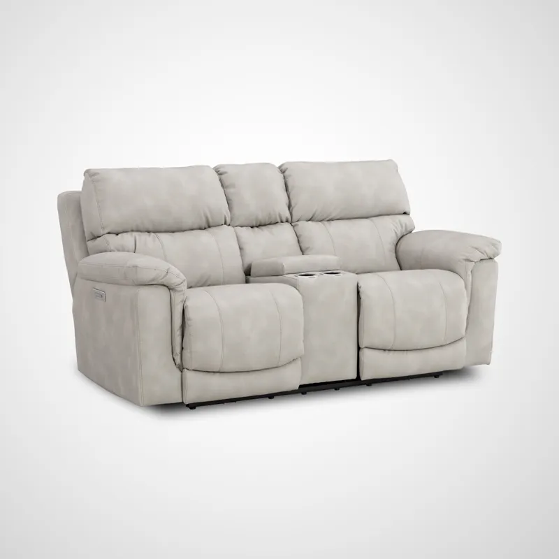 Cosmo Power Loveseat - Taupe