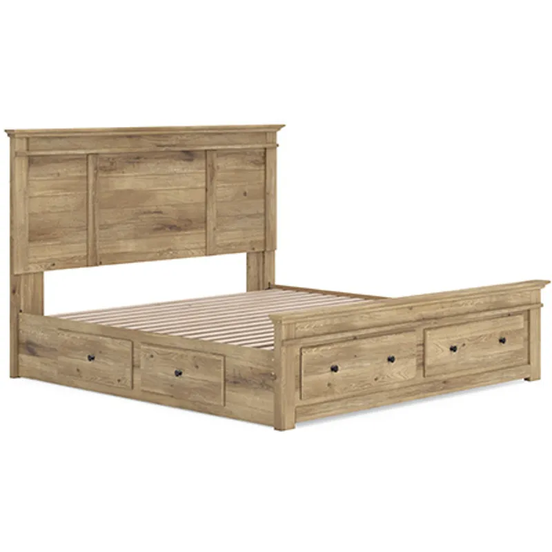Makidern King Panel Storage Bed