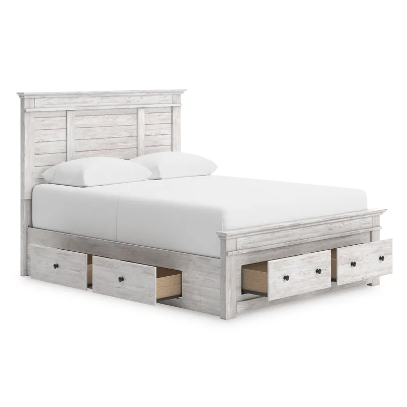 Makidern King Panel Storage Bed
