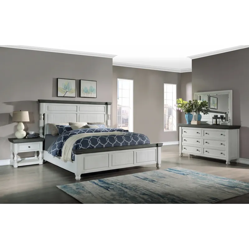 Stone 4 PC King Bedroom Set