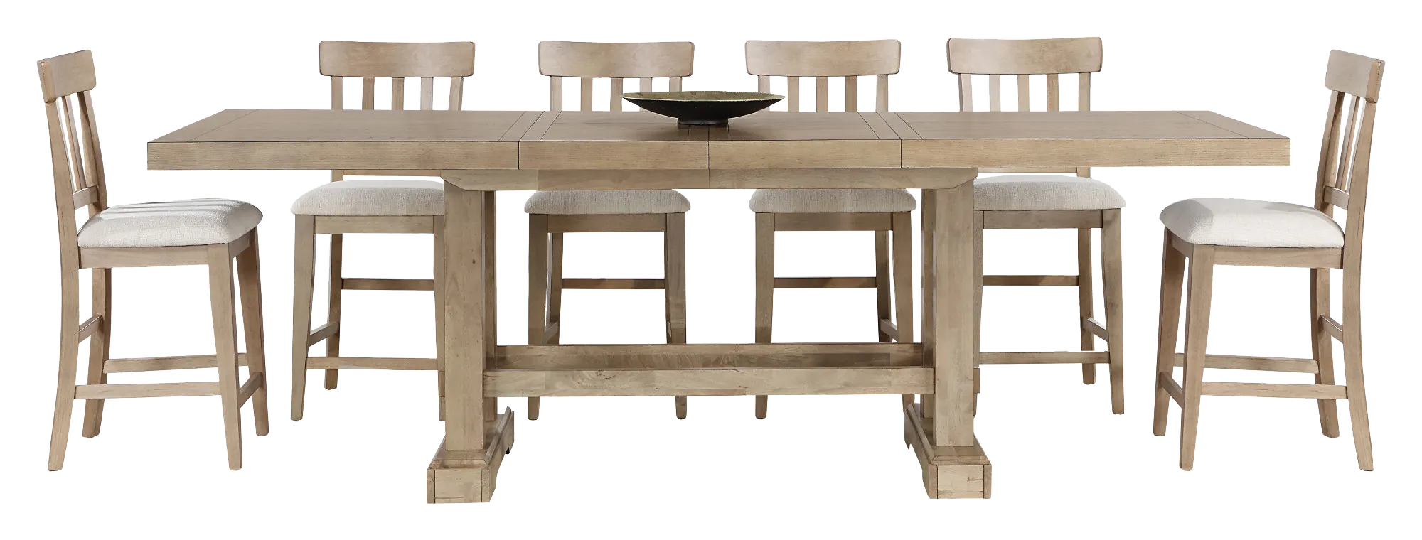 WCCF フィオレンティーナ＋スニガセット Napa 7-Piece Dining Set, Sand 12016800801100 by Steve Silver at