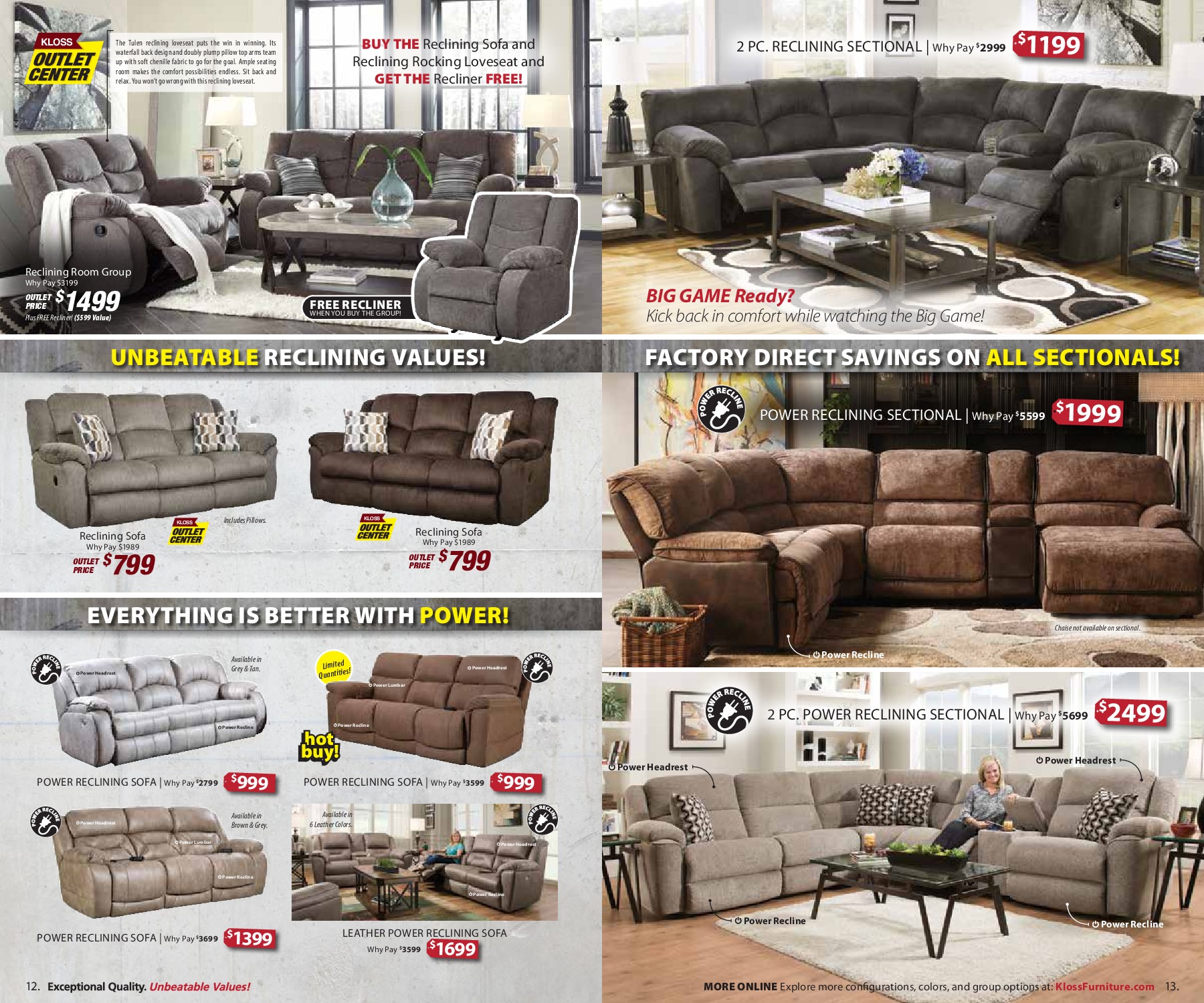 Factory Sell Off Kloss Furniture