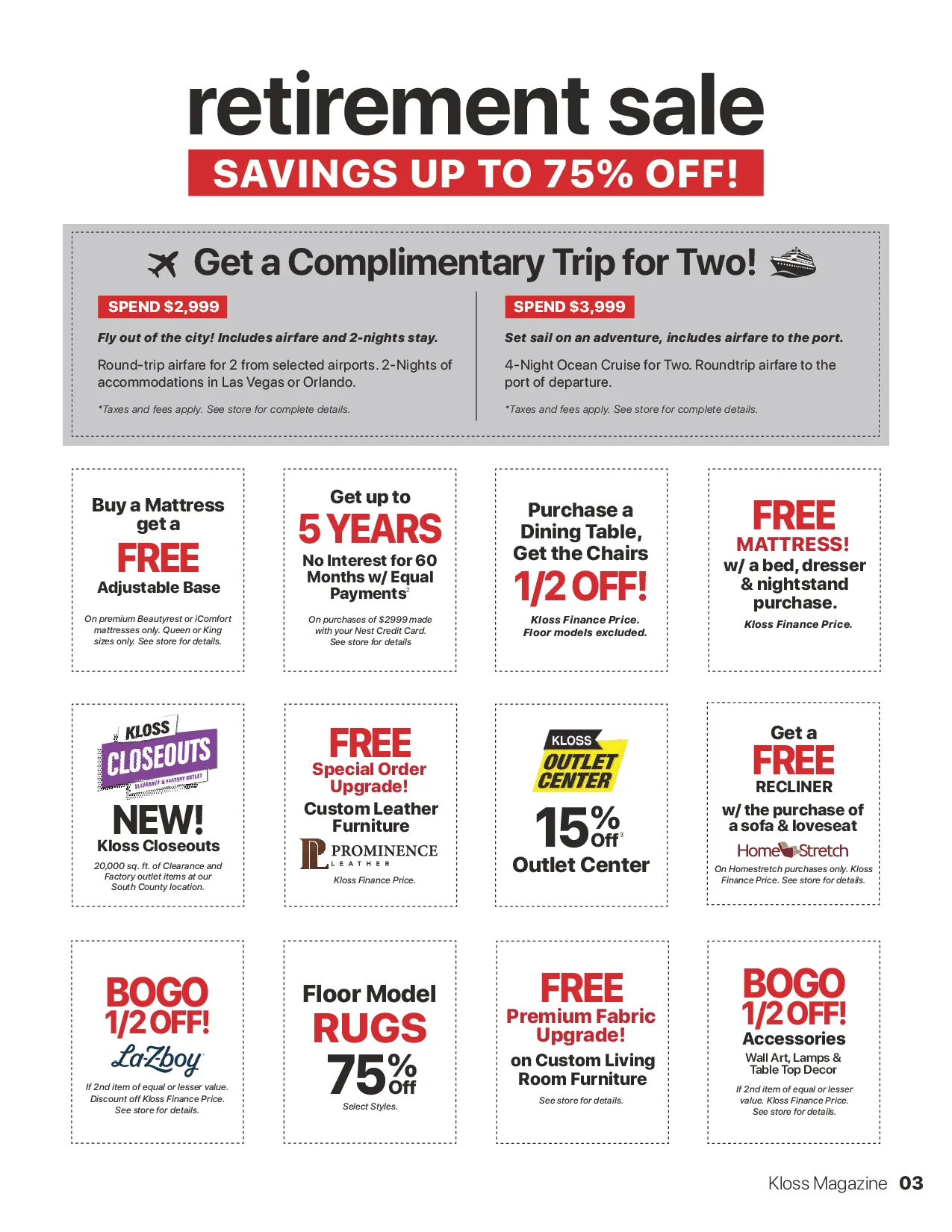 KLOSS-9021-2671-Retirement Sale