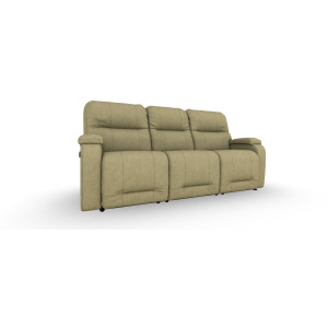 Maverly Leather/Vinyl Power Tilt Headrest Space Saver Sofa