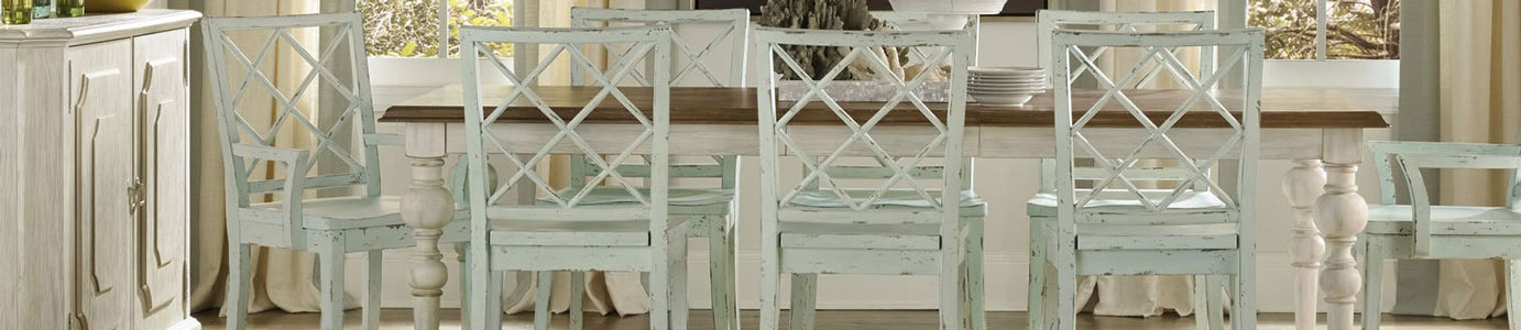 Hooker distressed wood dining set