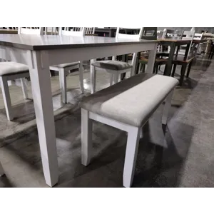 Dining Table with 4 Chairs and Bench