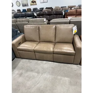 Leather Power Reclining Sofa
