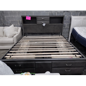King Bookshelf and Storage Bed