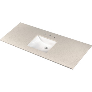 Iced White 60" Vanity Top